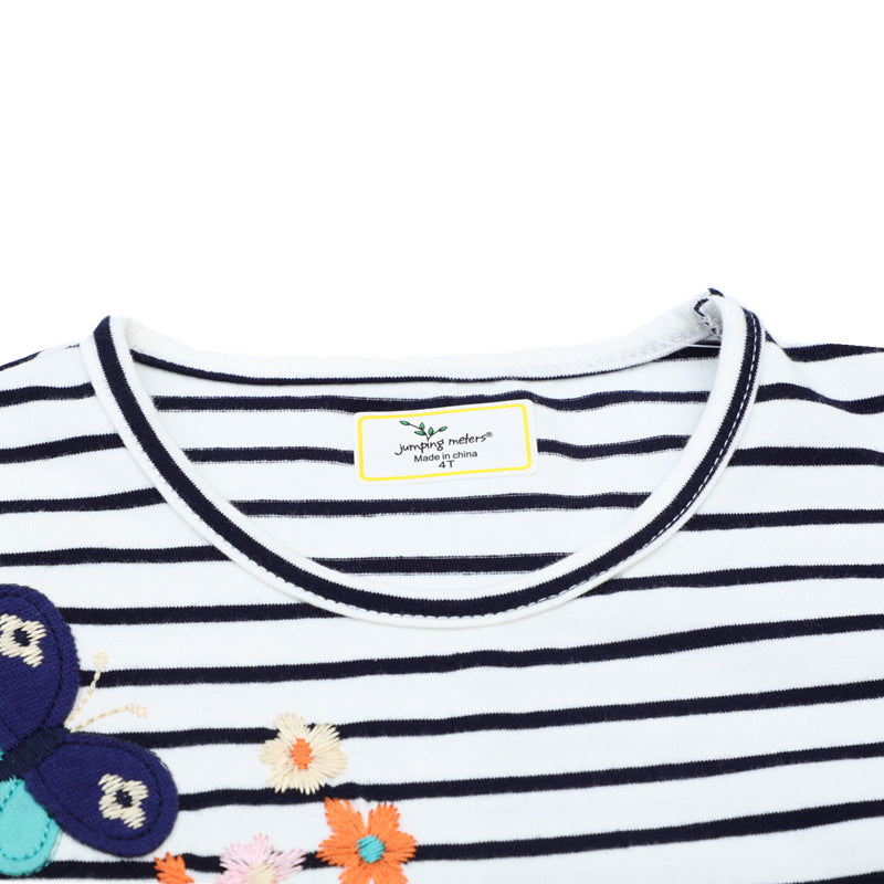 Girls casual dress with colorful embroidery Mune Fashion
