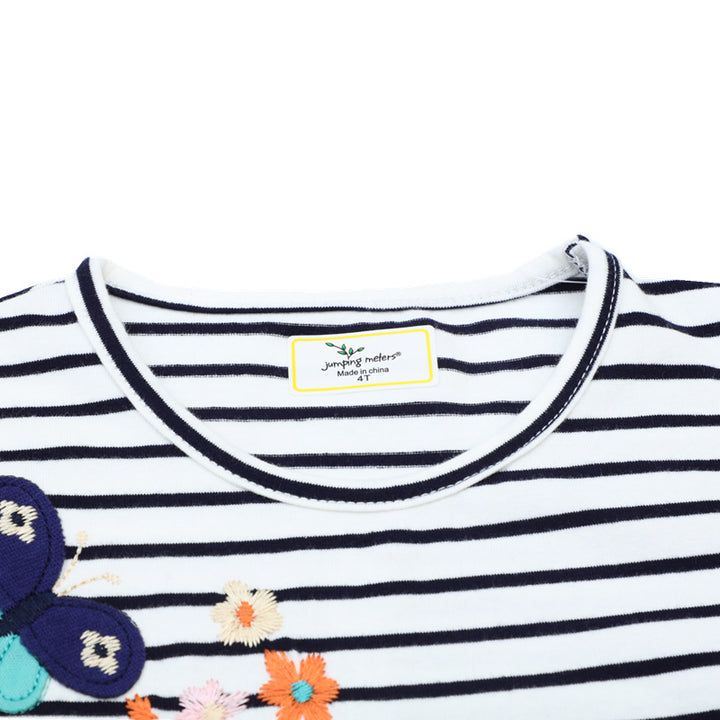 Girls casual dress with colorful embroidery Mune Fashion