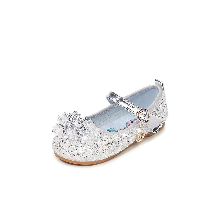 Girls Ballerina Shoes with Sparkling Bead Applications Mune Fashion