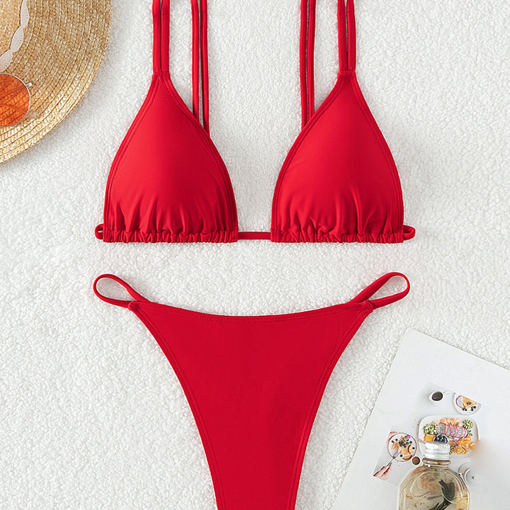 Ladies triangle bikini with adjustable straps Mune Fashion