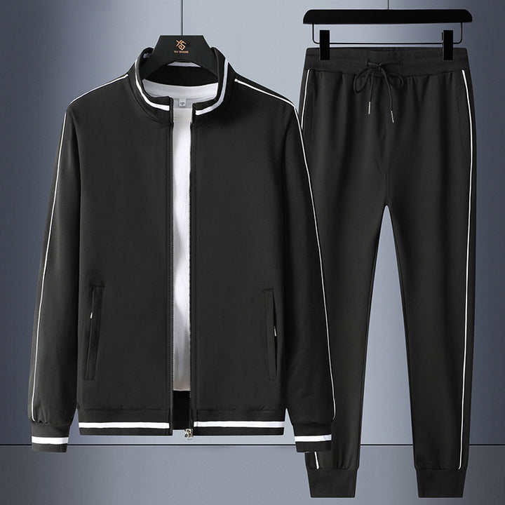 Men's Sporty Tracksuit Set with Zipper