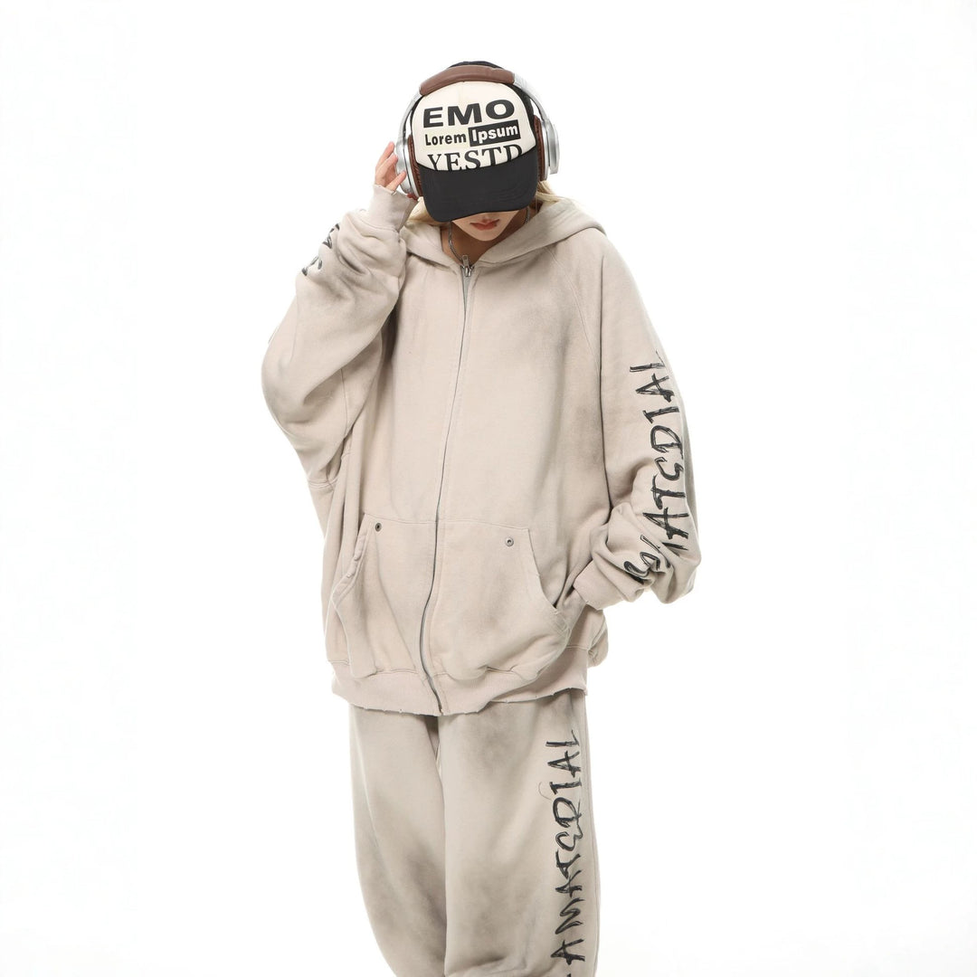 Unisex oversized hoodie with tie-dye wash and statement rear print Mune Fashion