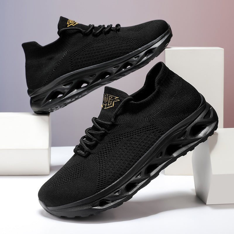 Unisex knitted sneakers with sock-like shaft and cushioned air sole Mune Fashion