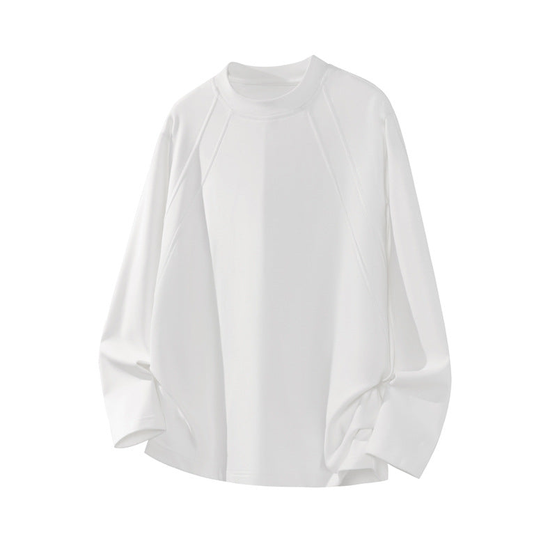 Men's Oversize Crew Neck Sweatshirt with Raglan Sleeves and Clean Minimal Design Mune Fashion