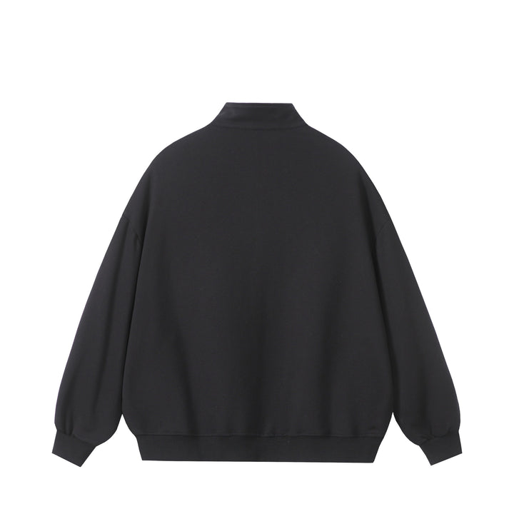 Unisex Oversize-Halfzip-Sweatshirt made of French Terry with Stand-up Collar Mune Fashion