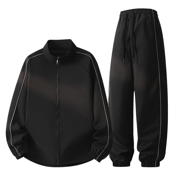 Unisex Tech-Trackset made of ultra-light ripstop with stand-up collar, mesh lining & drawstring pants Mune Fashion