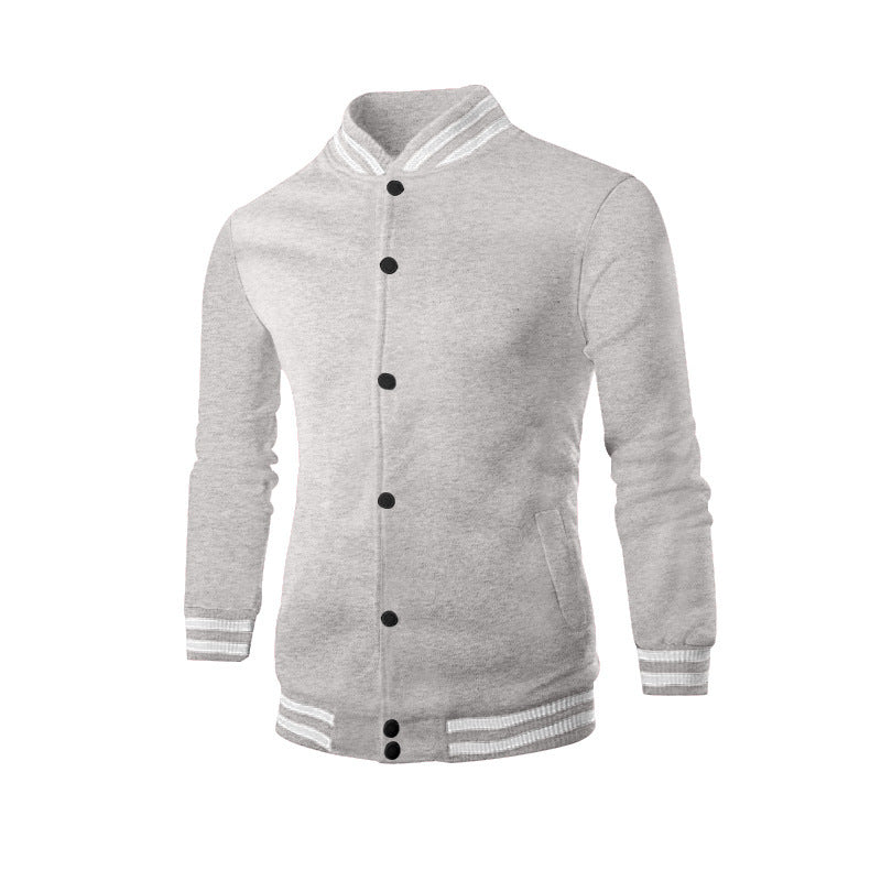 Men's nan college cardigan in retro look with ribbed collar, snap button closure and side pockets Mune Fashion