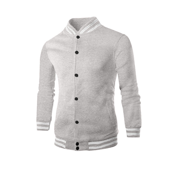 Men's nan college cardigan in retro look with ribbed collar, snap button closure and side pockets Mune Fashion