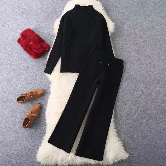 Women's Elegant Knit Top and Pants Set Mune Fashion
