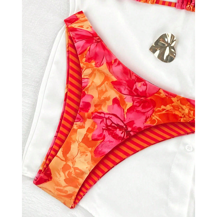 Ladies Triangle Bikini with trendy floral pattern Mune Fashion