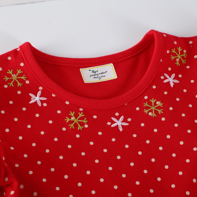 Girls' casual dress with festive reindeer design Mune Fashion