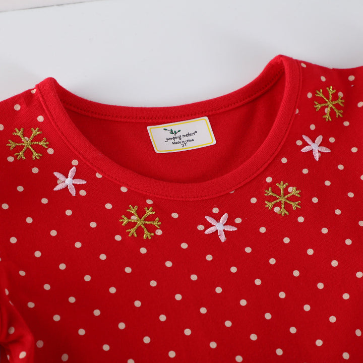 Girls' casual dress with festive reindeer design Mune Fashion