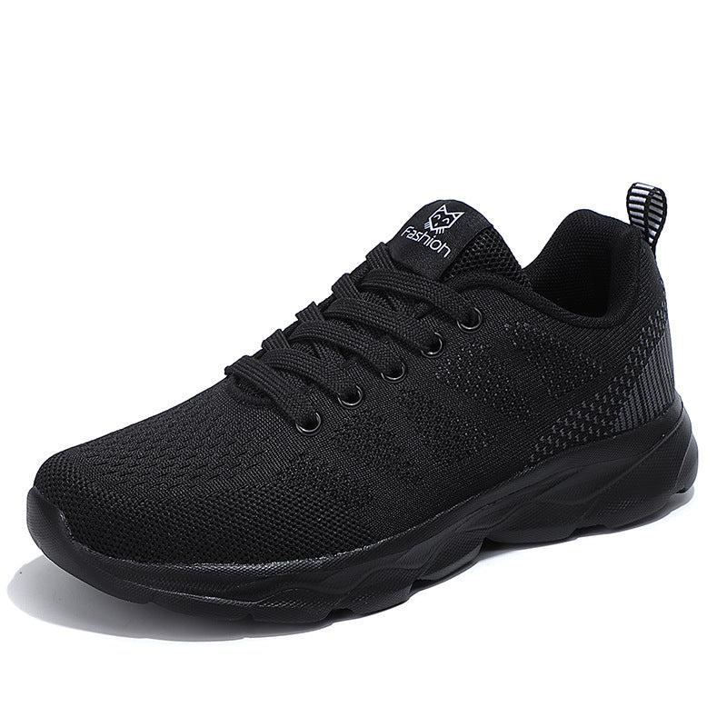 Women's nan comfort knit trainers with shock-absorbing wave outsole and padded heel collar Mune Fashion