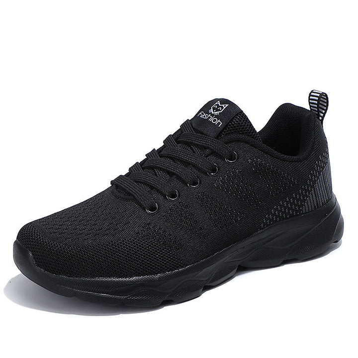 Women's nan comfort knit trainers with shock-absorbing wave outsole and padded heel collar Mune Fashion