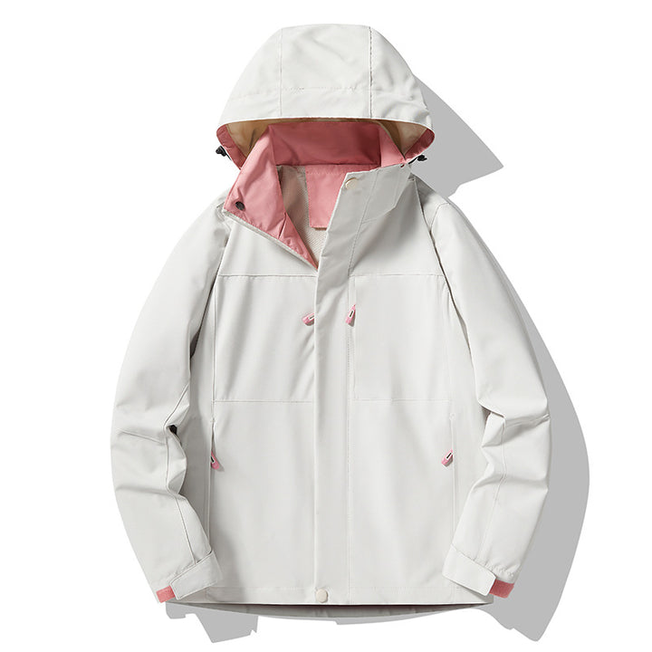 Men's minimalist technical hooded softshell jacket with matte finish and concealed zippers Mune Fashion