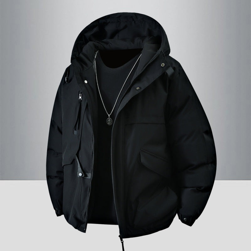 Men's winter jacket with practical pockets