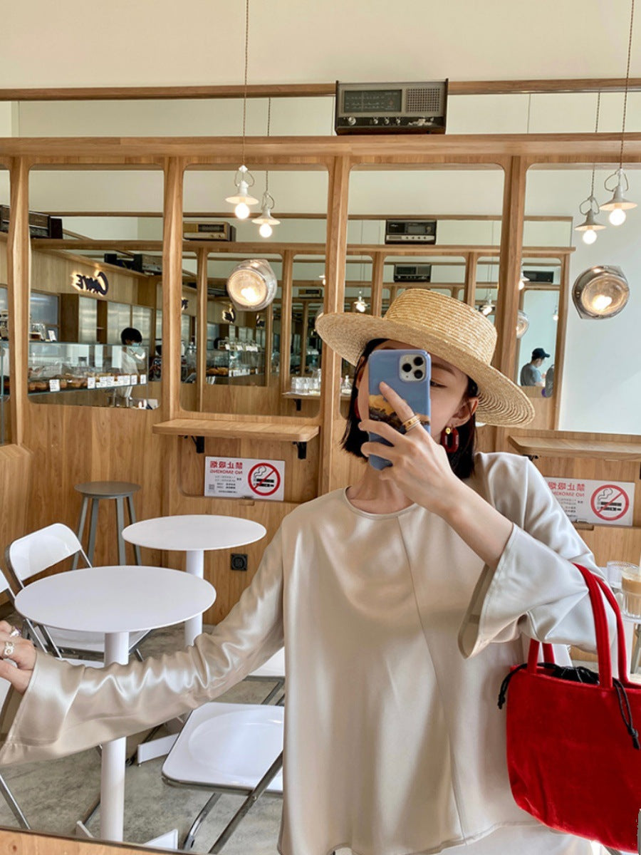 Women Elegant and airy long sleeve blouse Drune
