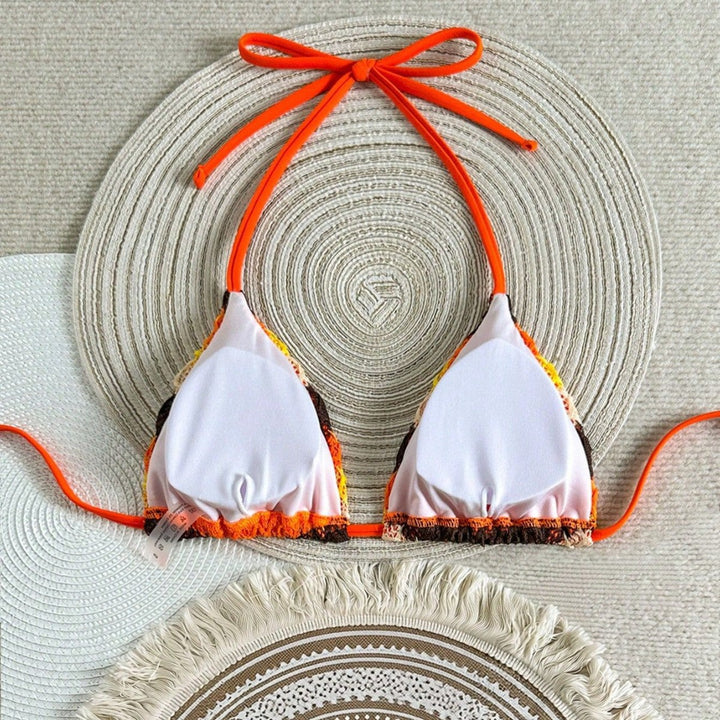 Women’s summer crocheted triangle bikini Mune Fashion