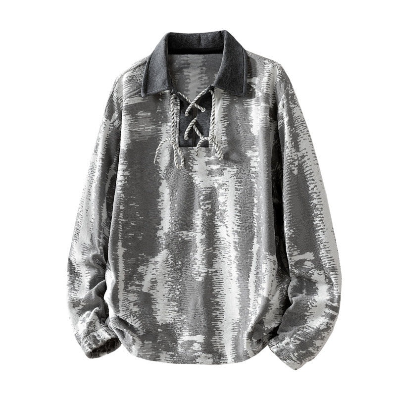 Ladies Fashionable Long Sleeve Blouse with Stand Collar Mune Fashion
