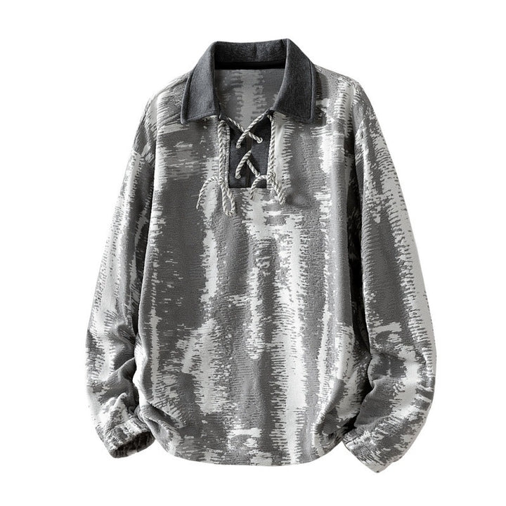 Ladies Fashionable Long Sleeve Blouse with Stand Collar Mune Fashion
