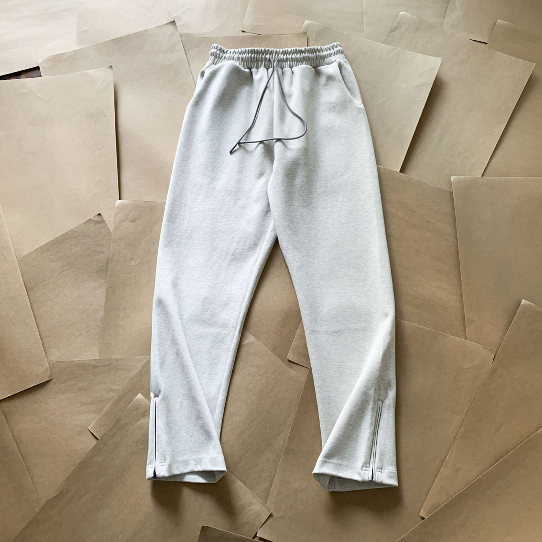Women's Comfortable Sports Jogging Pants with Zipper Mune Fashion