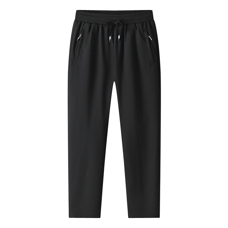 Men's sporty leisure pants with zip pockets