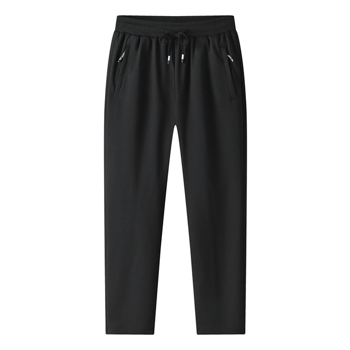 Men's sporty leisure pants with zip pockets