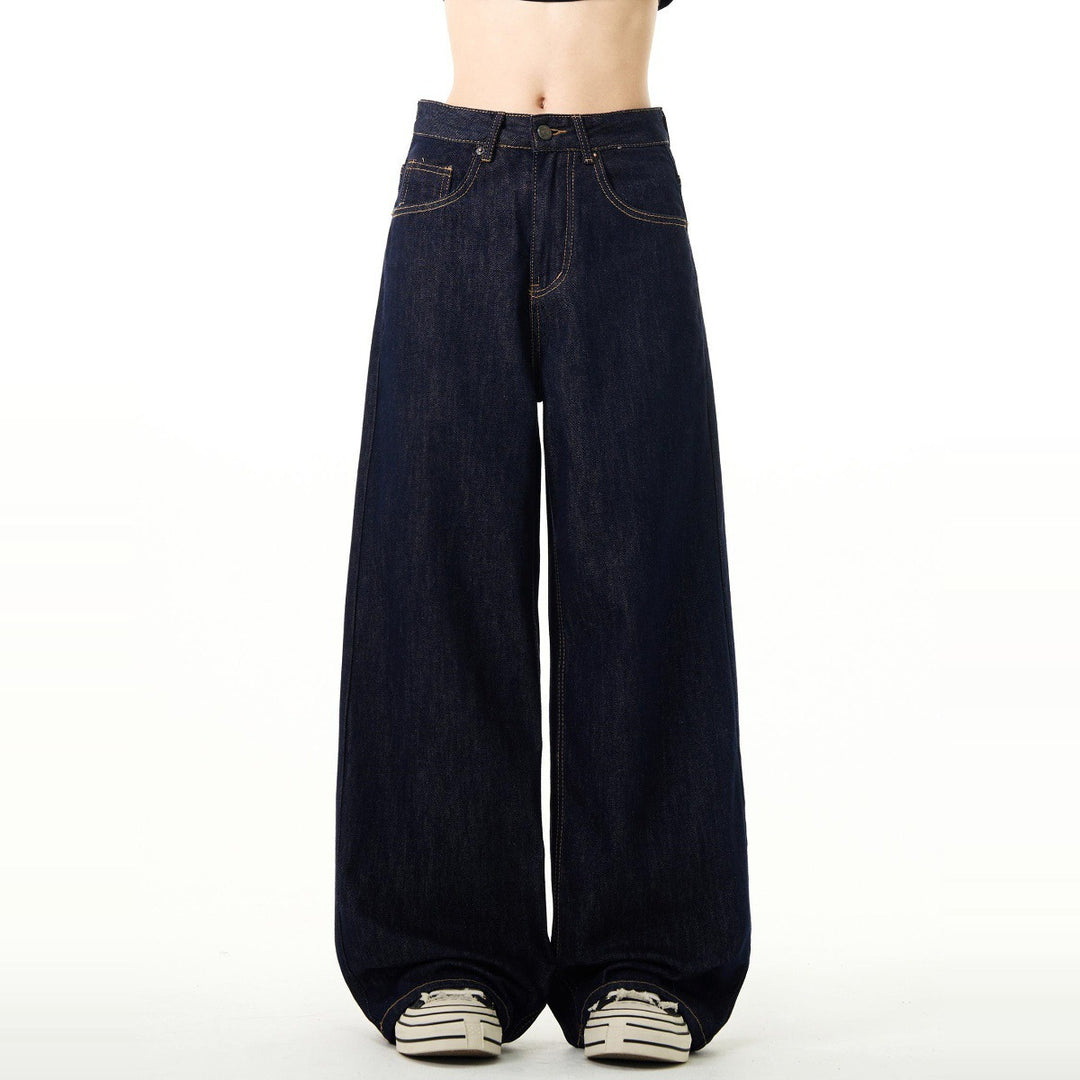 Women Wide Cut Denim Pants Mune Fashion