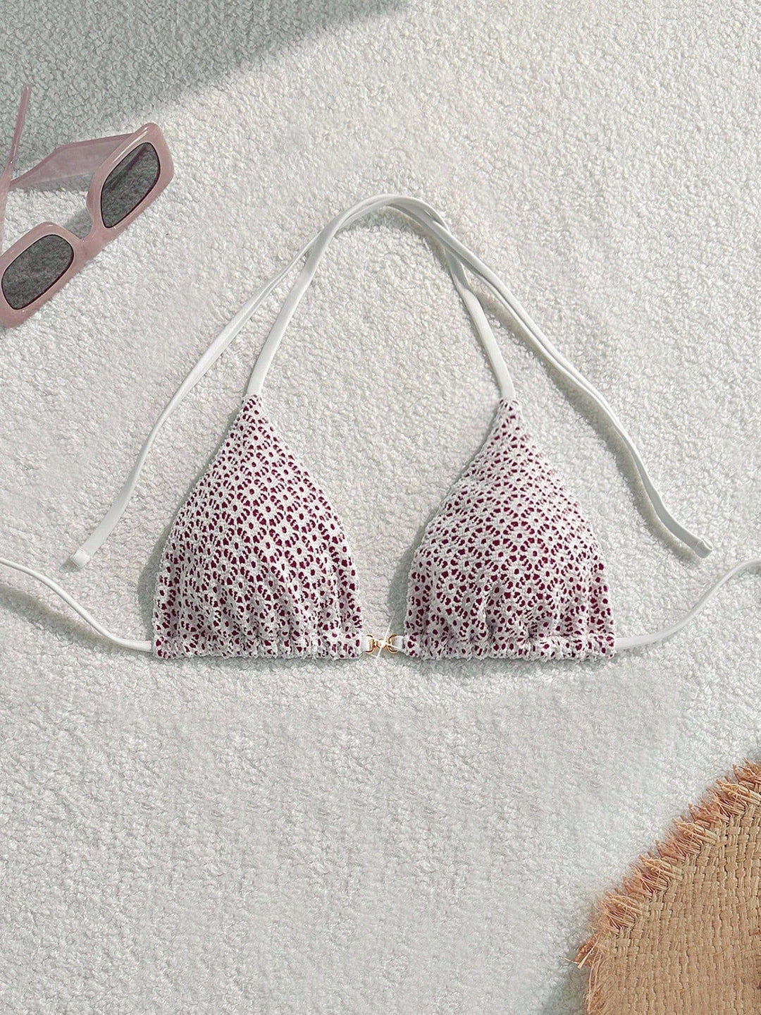 Women's bikini bottom with side ties and floral pattern Mune Fashion