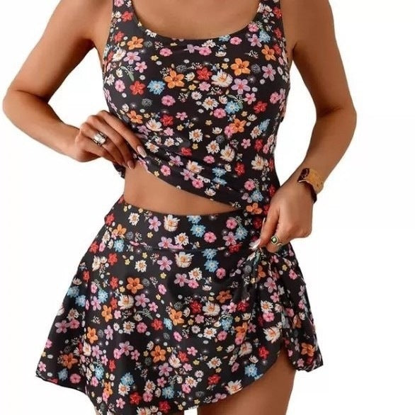 Ladies Tankini Set with Skirt Mune Fashion