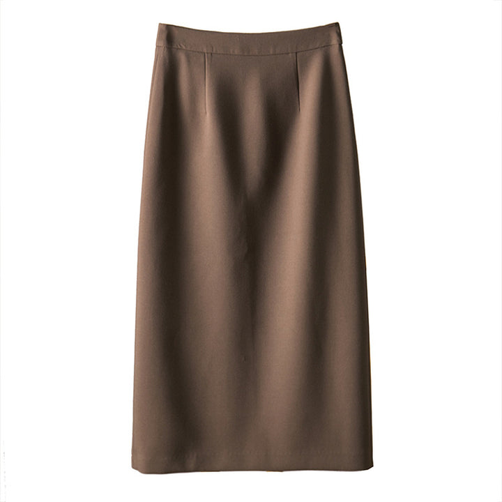 Women's Elegant Midi Skirt with High Waist Mune Fashion