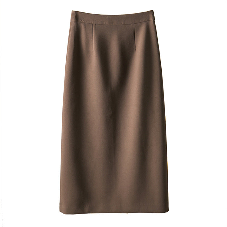 Women's Elegant Midi Skirt with High Waist Mune Fashion