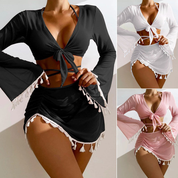 Women's Bathing Set with Charming Fringes Mune Fashion
