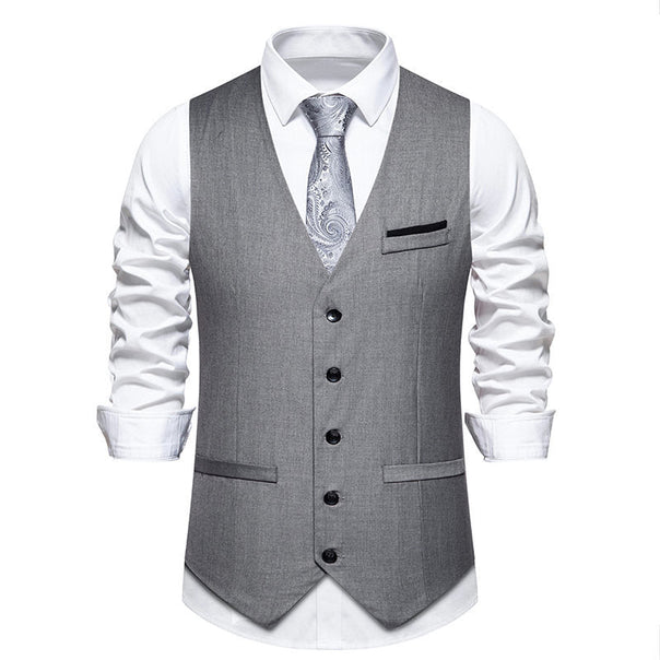 Men's elegant suit vest with fine texture and high-quality material Mune Fashion