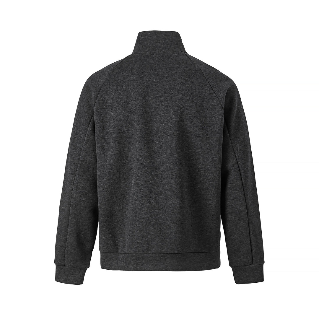 Unisex Half-Zip Oversize Sweatshirt with Stand Collar and Raglan Sleeves Mune Fashion