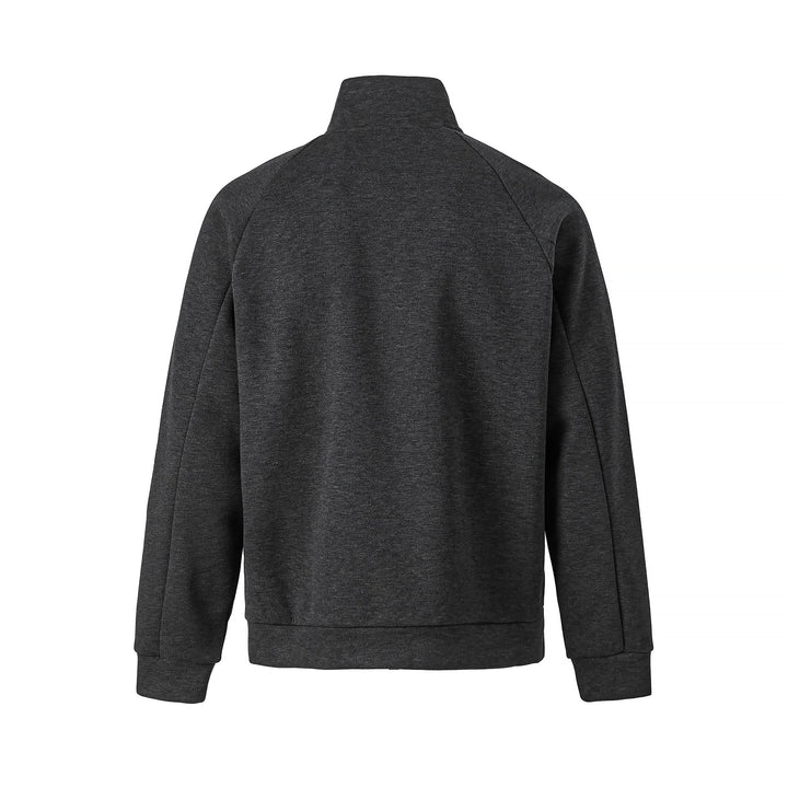 Unisex Half-Zip Oversize Sweatshirt with Stand Collar and Raglan Sleeves Mune Fashion