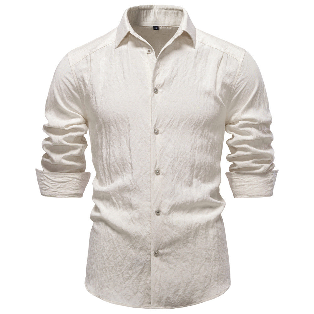 Men's structured linen shirt with Kent collar and tailored fit Mune Fashion