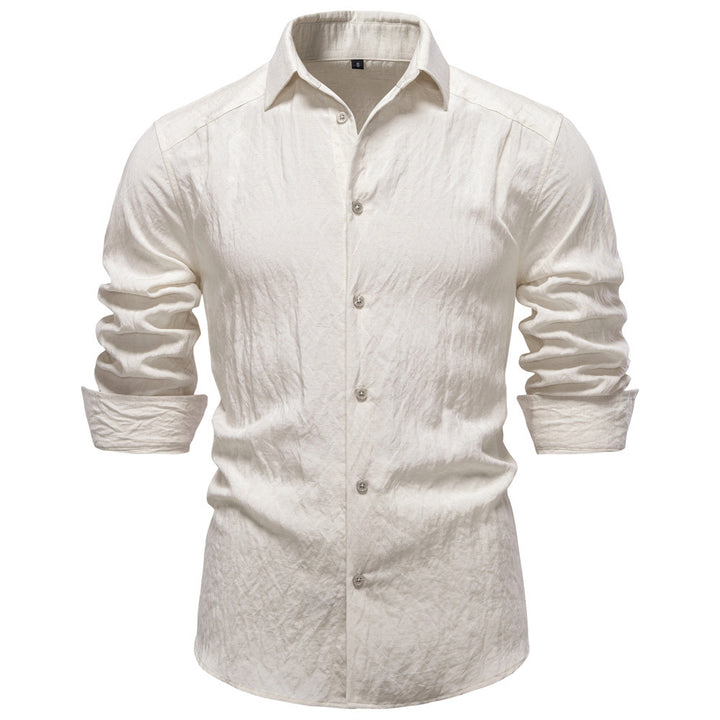 Men's structured linen shirt with Kent collar and tailored fit Mune Fashion