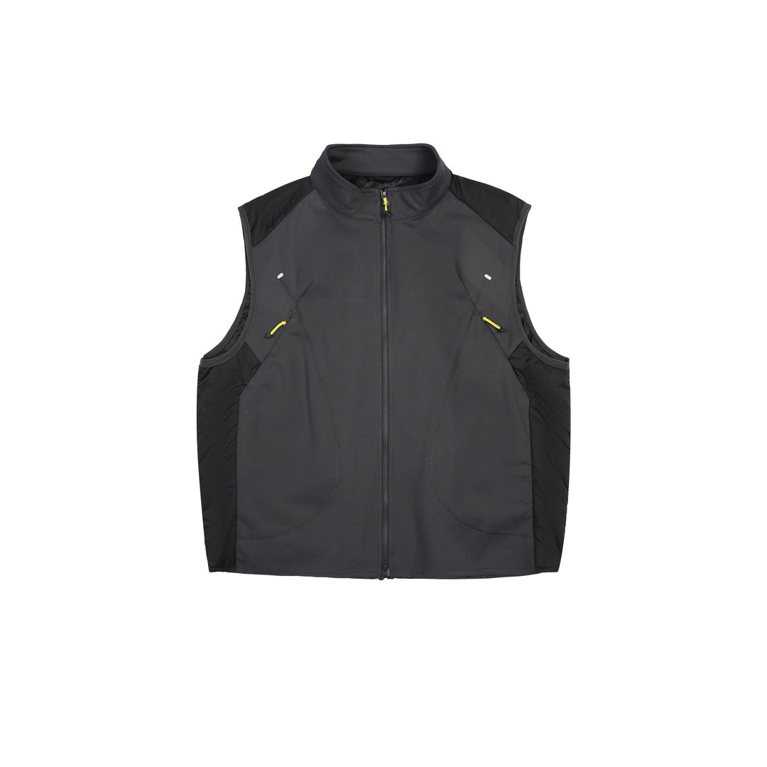 Women's lightweight technical functional vest with stand-up collar, two-way zipper, and zippered pockets Mune Fashion
