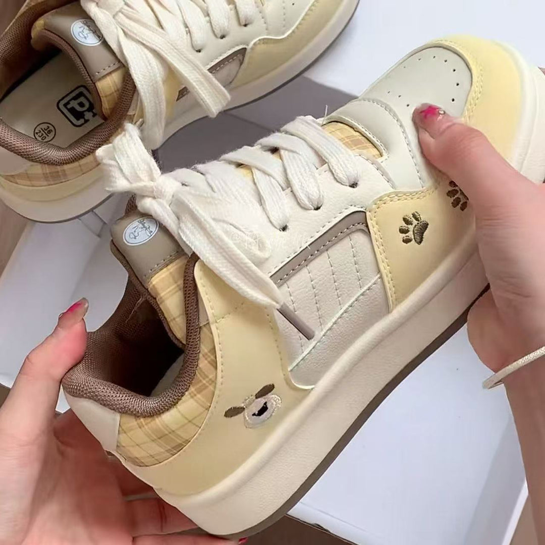 Women's casual sneakers with checkered application and soft cushioning Mune Fashion