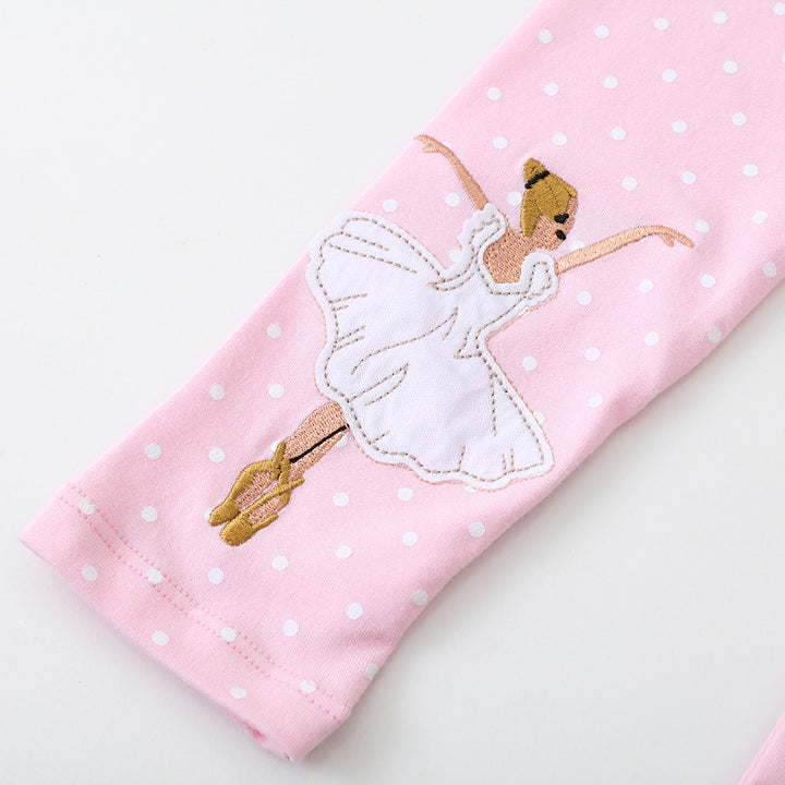 Girls leggings with enchanting ballet appliqués Mune Fashion