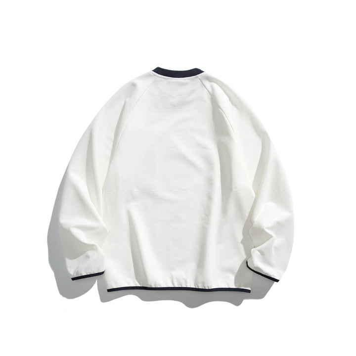 Unisex Boxy Sweatshirt with technical ribbed structure, applied zippered chest pocket and ribbed hem Mune Fashion