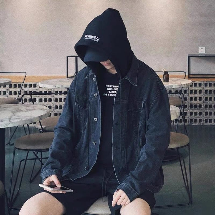 Men's Casual Cotton Jacket with Hood Mune Fashion
