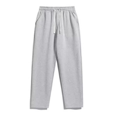 Unisex casual straight-leg joggers with elastic comfort waistband, contrasting drawstring and side pockets Mune Fashion
