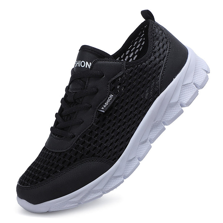 Men's lightweight mesh sneakers with elastic slip collar and cushioning foam sole Mune Fashion