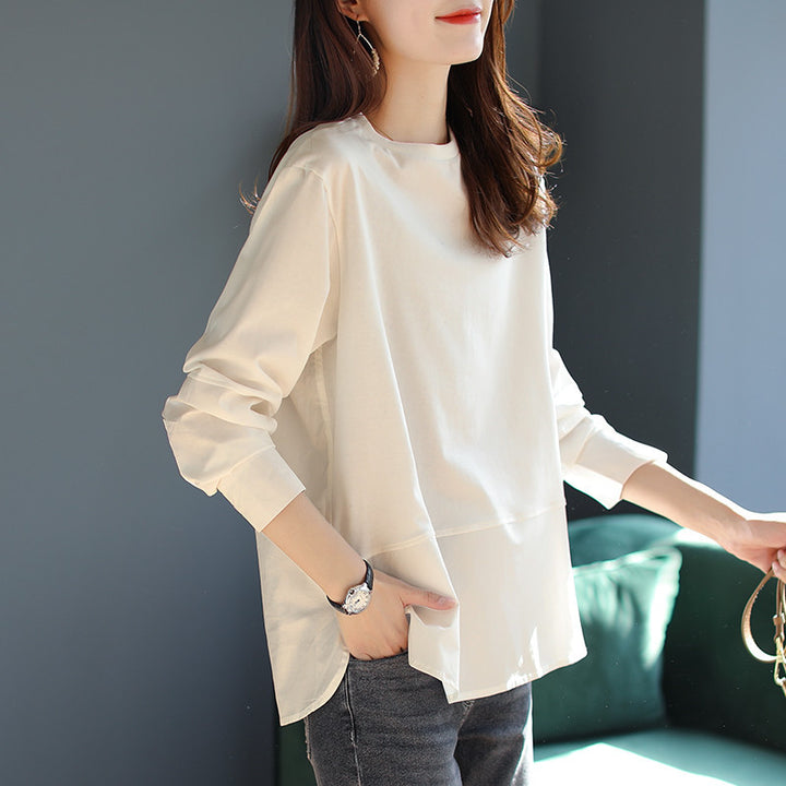 Ladies Comfortable Long Sleeve Blouse Mune Fashion