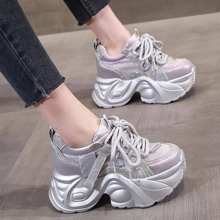Ladies Chunky Sneakers with reflective elements and innovative cushioning Mune Fashion