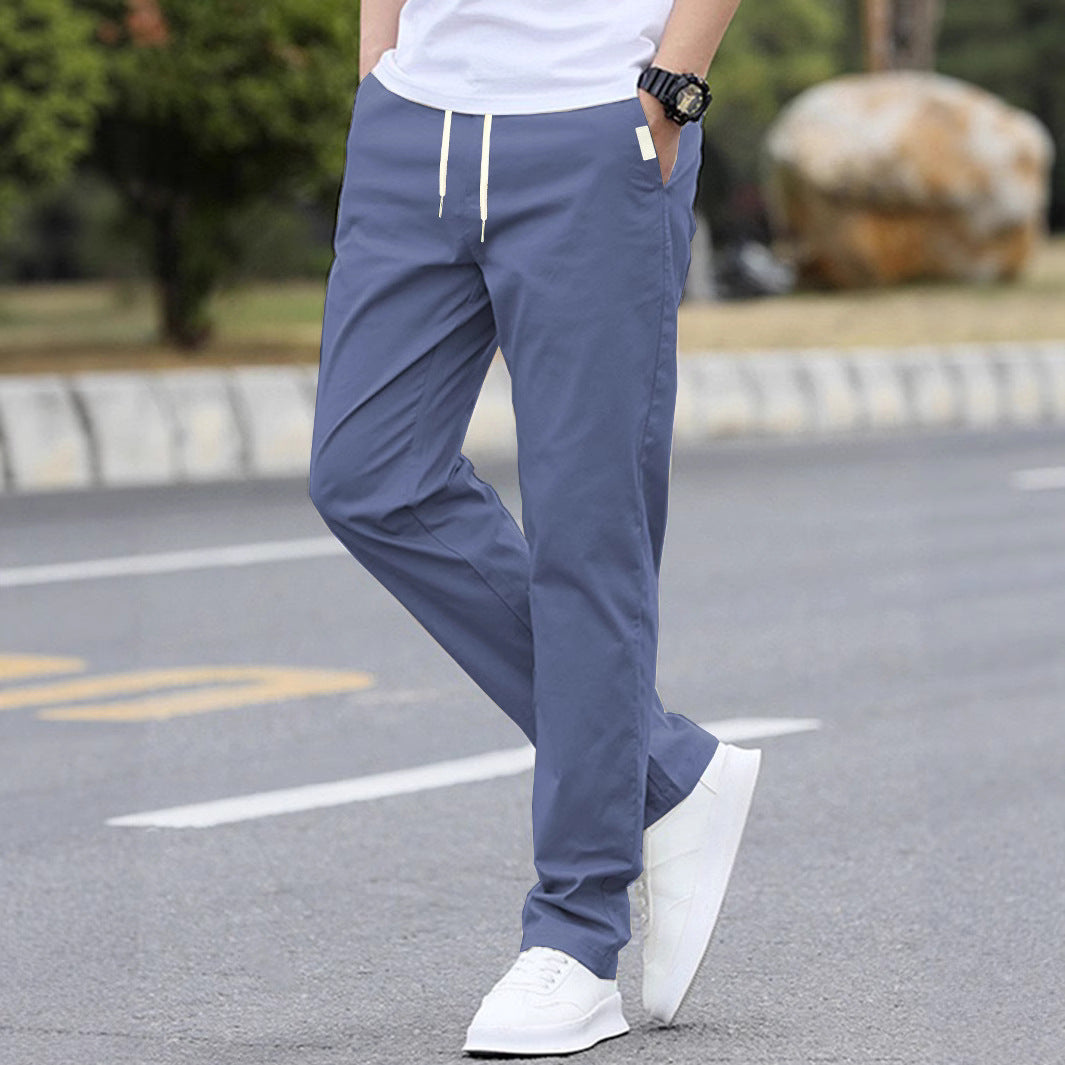 Men's sporty leisure pants with elastic waistband and modern side pockets Mune Fashion