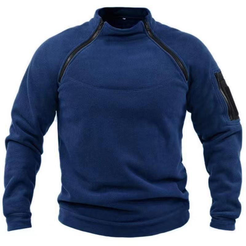 Men's utility sweatshirt with shoulder zippers and arm pocket Mune Fashion