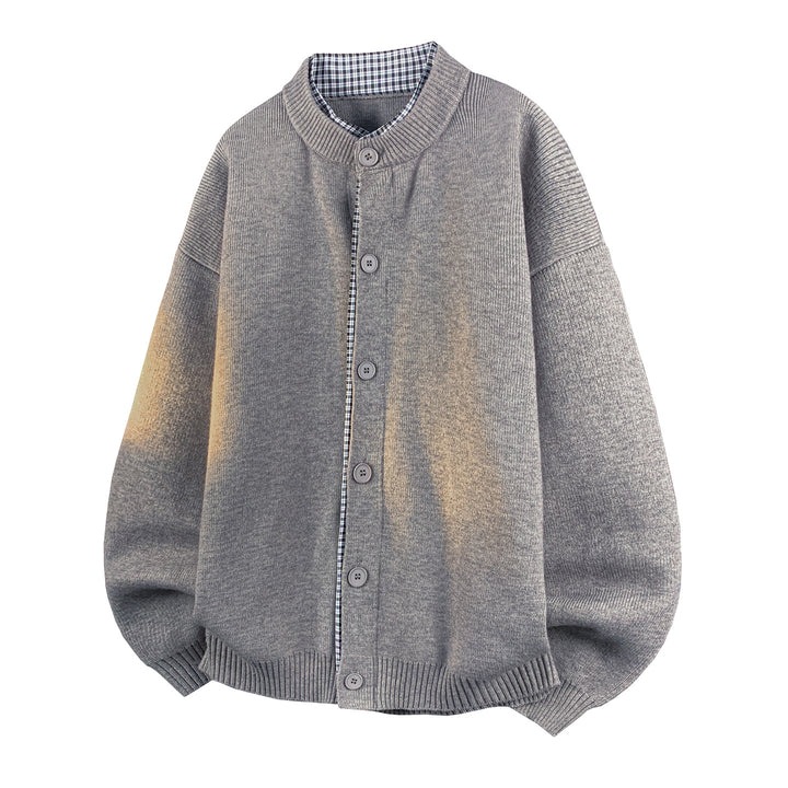 Men's Fashionable Cardigan with Button Closure Mune Fashion